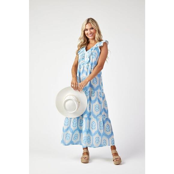 Mudpie Tanya Maxi Dress Size Medium NWT - Picture 1 of 5